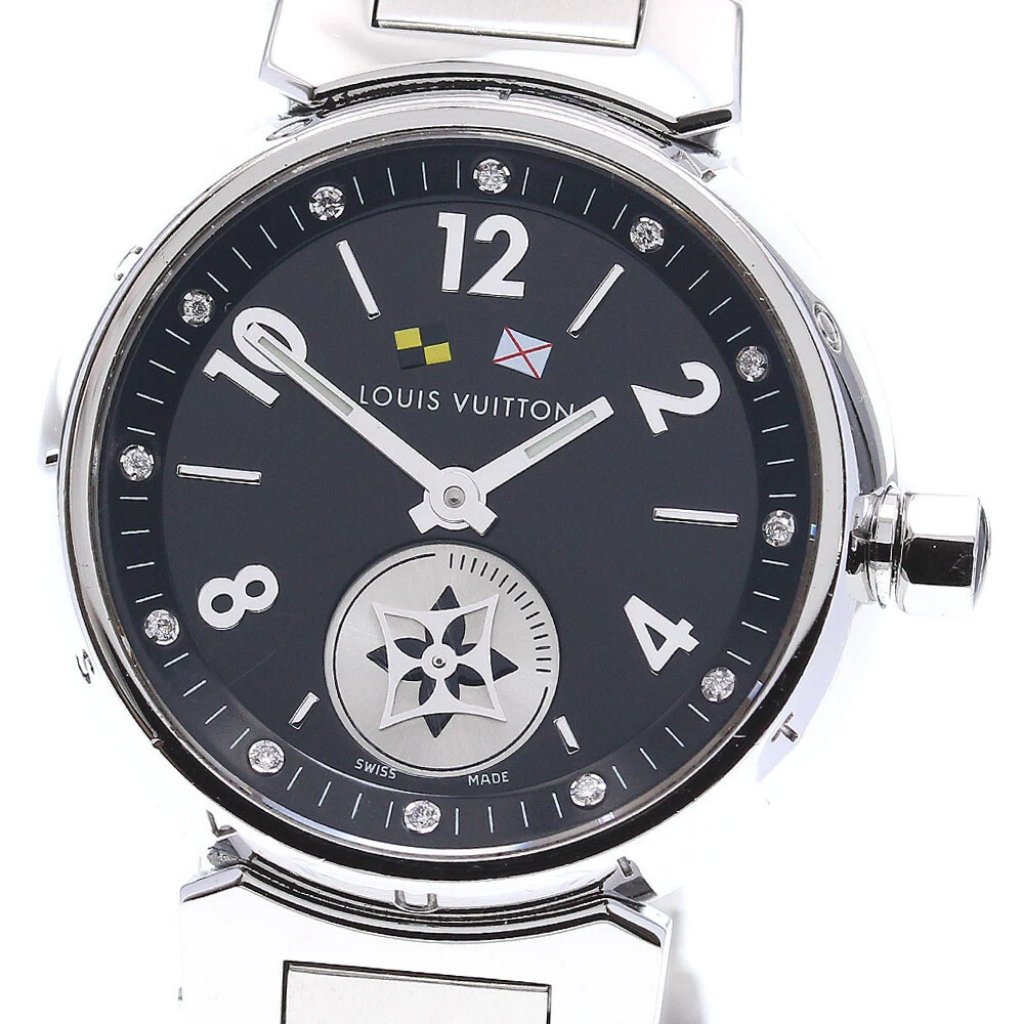 Louis Vuitton Tambour Lovely Cup 12p Diamond Quartz Ladies Watch